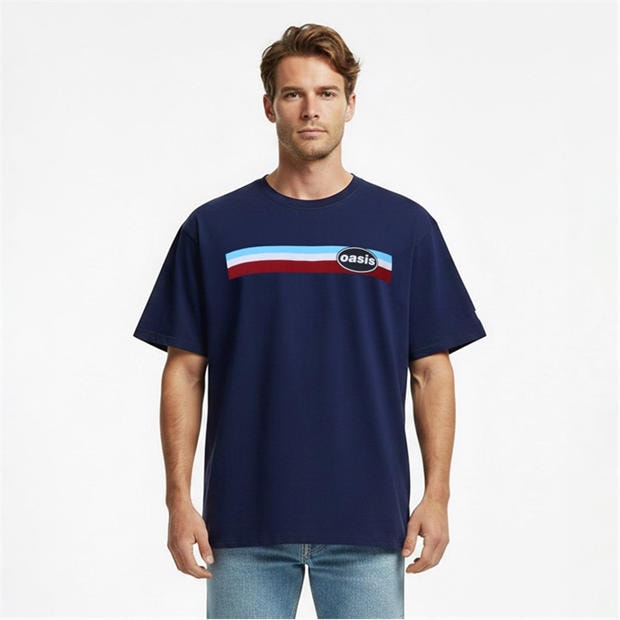 Navy Stripe - Levis - x Oasis Band Tee