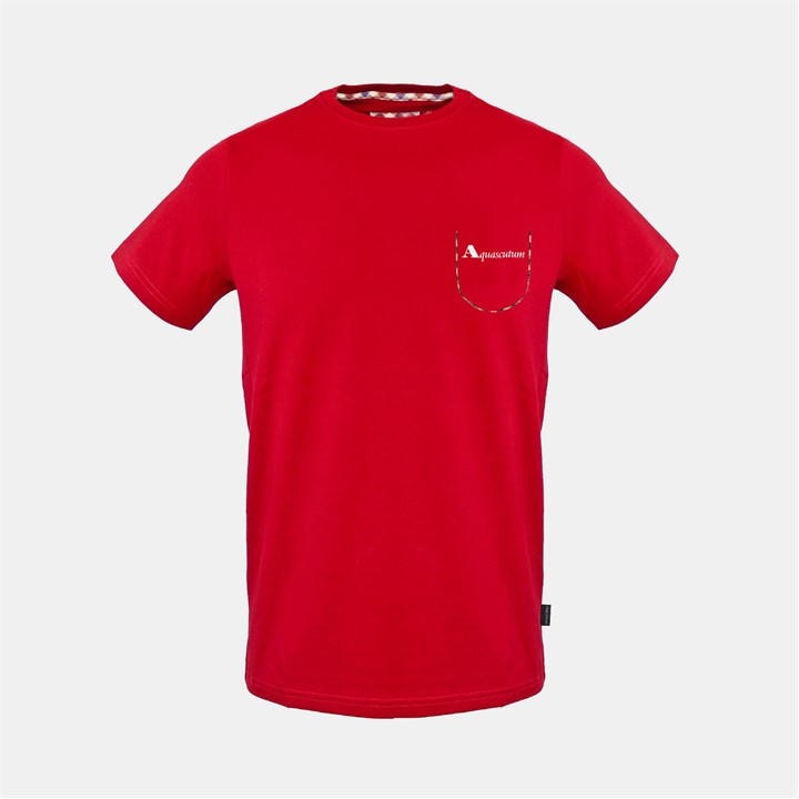 Aquascutum Men' Red T in Size S, Sports Direct