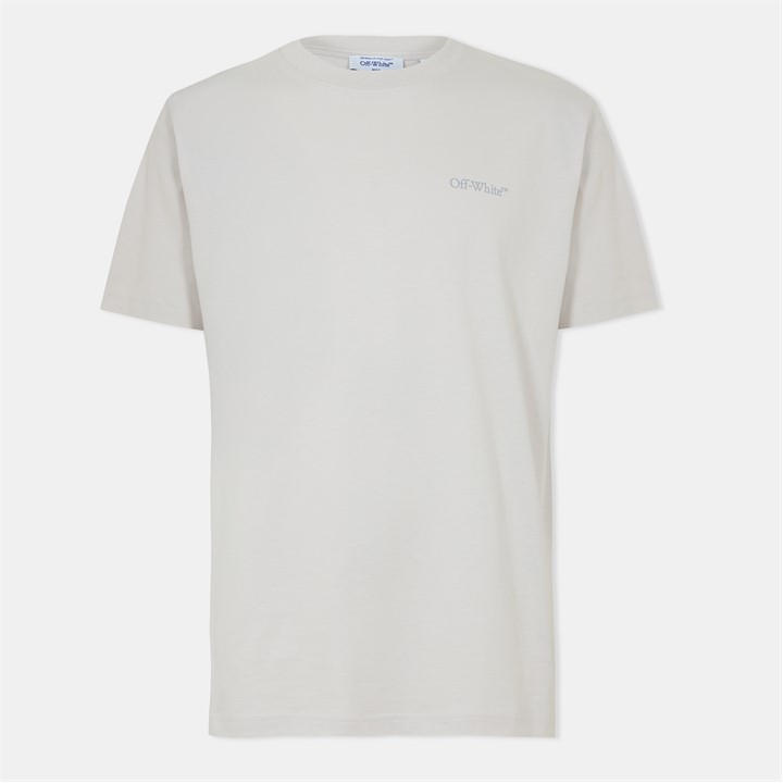 Off White Men's Grey Bookish Slim T-Shirt in Size 2XL, Sports Direct