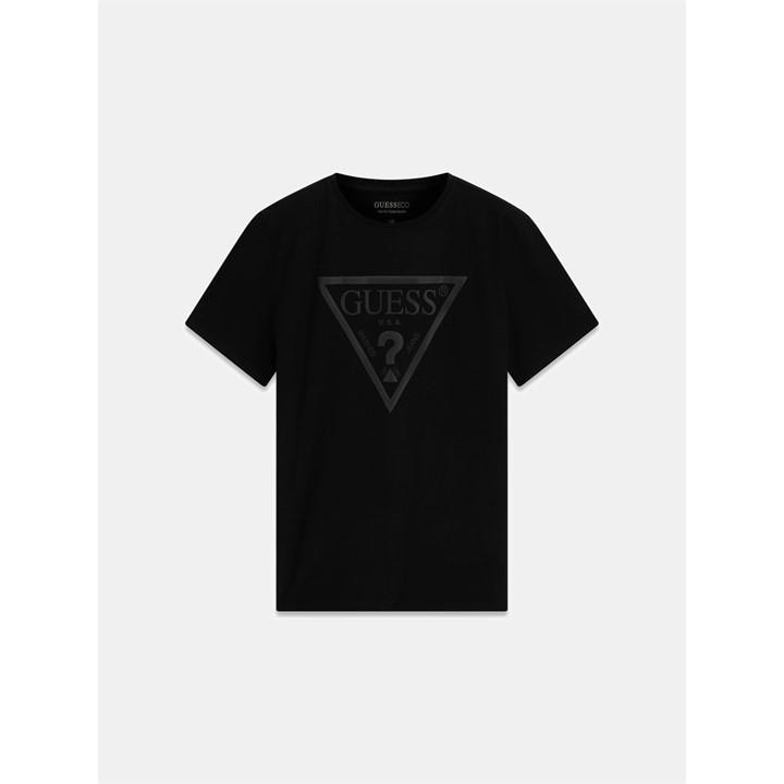Guess Men' Blue Triangular Slim Fit T-Shirt in Size S, Sports Direct