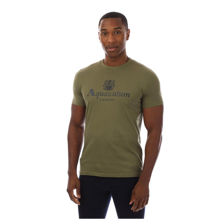 Aquascutum Men'  Regular Fit T-Shirt in Size S, Sports Direct