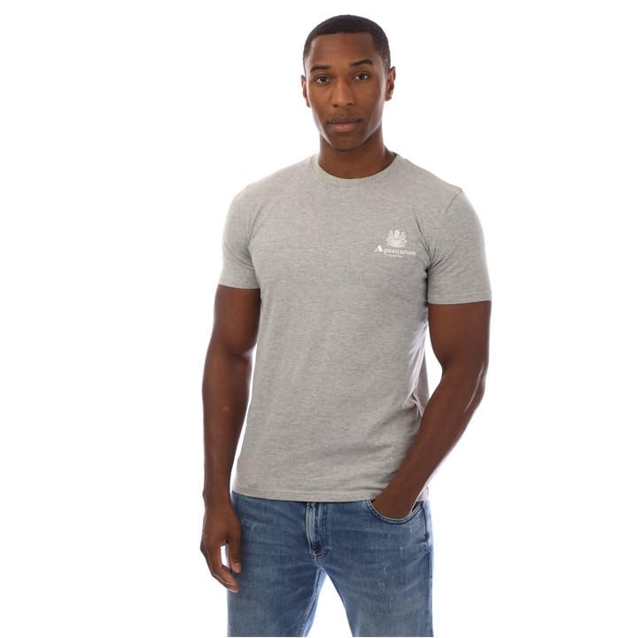 Aquascutum Men'  Logo T-Shirt in Size S, Sports Direct
