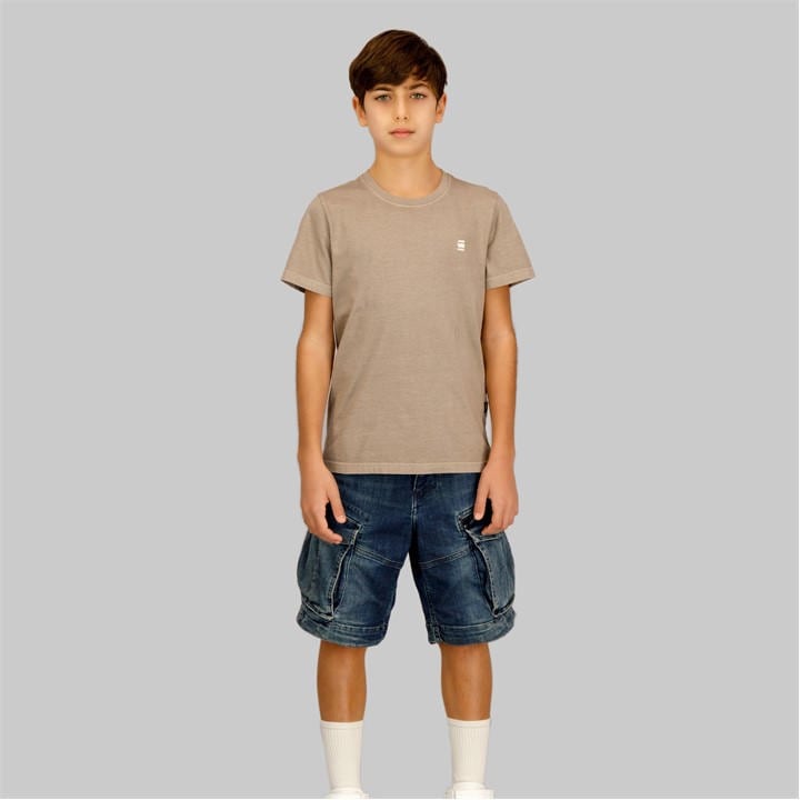 G Star Boys Grey Logo T-Shirt Juniors