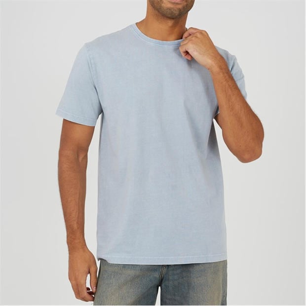 Steel Acid Wash - Brave Soul - BS Mens Crew Neck Acid Wash T-shirt