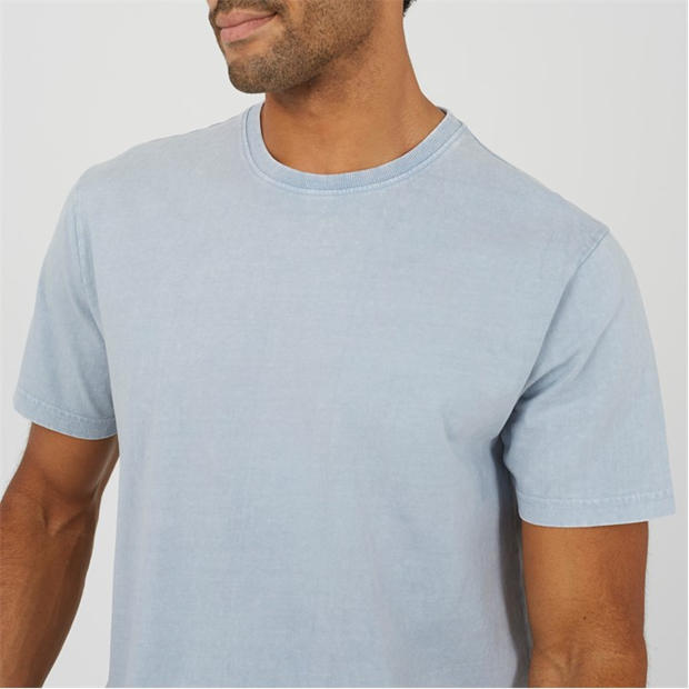 Steel Acid Wash - Brave Soul - BS Mens Crew Neck Acid Wash T-shirt