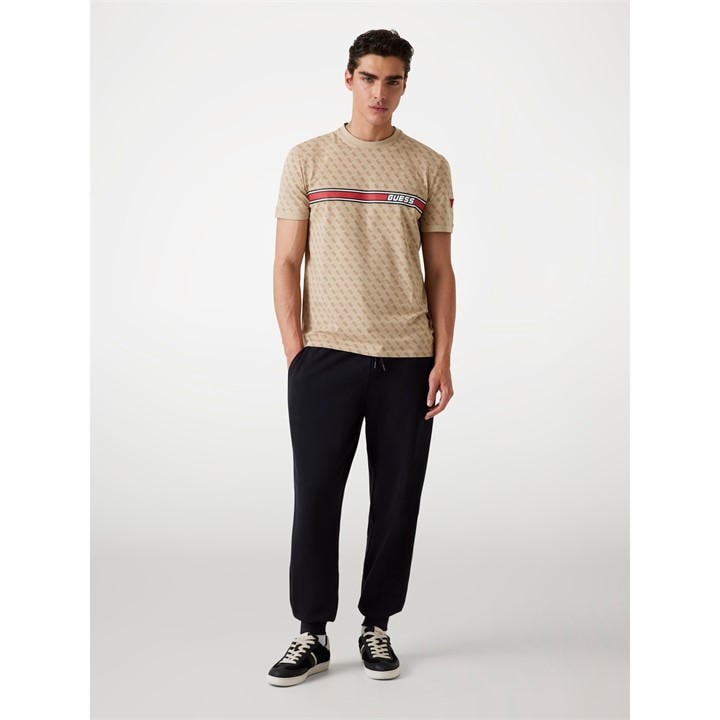 Guess Men's Beige Jamey T-Shirt in Size M, Sports Direct