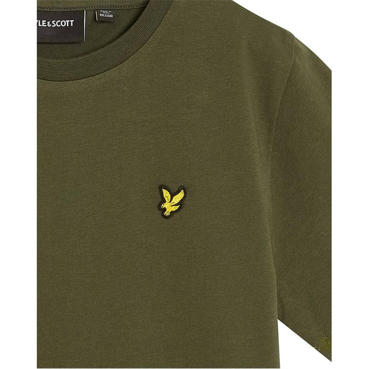 Lyle And Scott Boys Green Kids' Plain T-Shirt in Size 5 - 6 Years, Sports Direct
