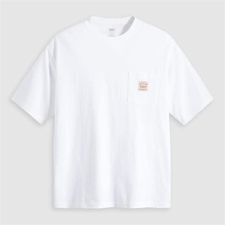 Levis Men's White Workwear T in Size M, Sports Direct