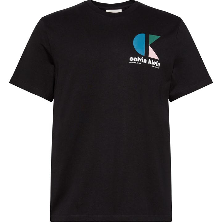 Calvin Klein Jeans Men's Black Graphic Logo T-Shirt in Size 2XL, Sports Direct