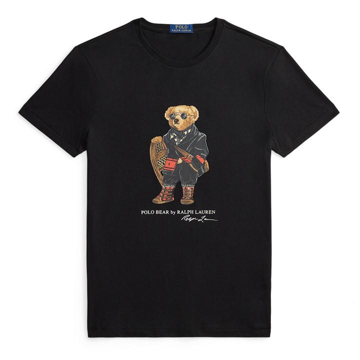 Polo Ralph Lauren Men's Black Ski Bear Embroidered T-Shirt in Size 2XL, Sports Direct