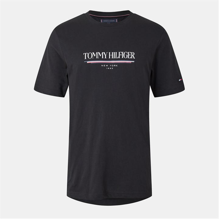 Tommy Hilfiger Men's Black Bds Brand Love Lettering Regular Fit T-Shirt - S - Image 3