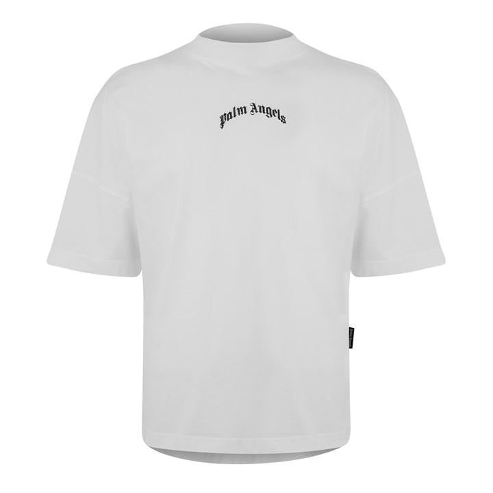 Palm Angels Men' White Gothic Oversized T-Shirt in Size S, Sports Direct