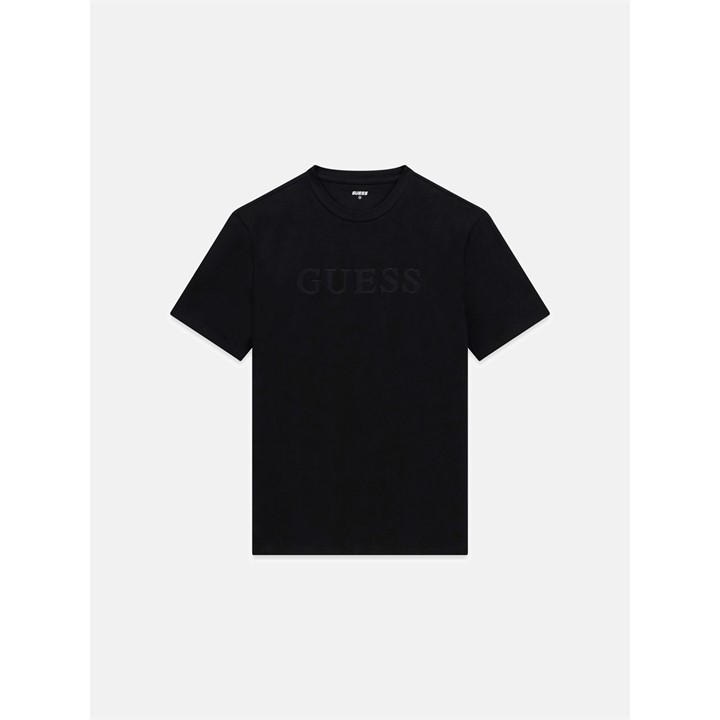 Guess Men's Black Prat Cn Short Sleeve T-Shirt in Size M, Sports Direct