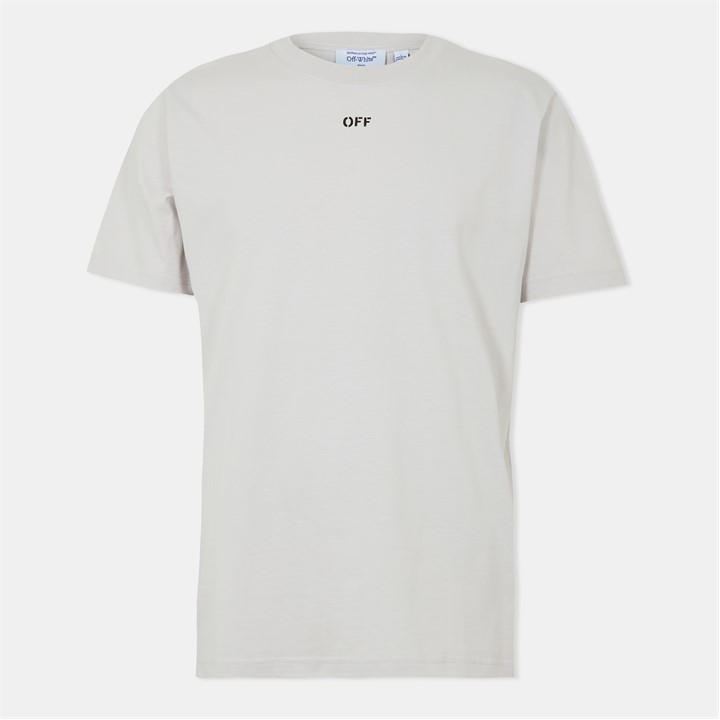 Off White Men's Grey Stamp T-Shirt in Size XS, Sports Direct
