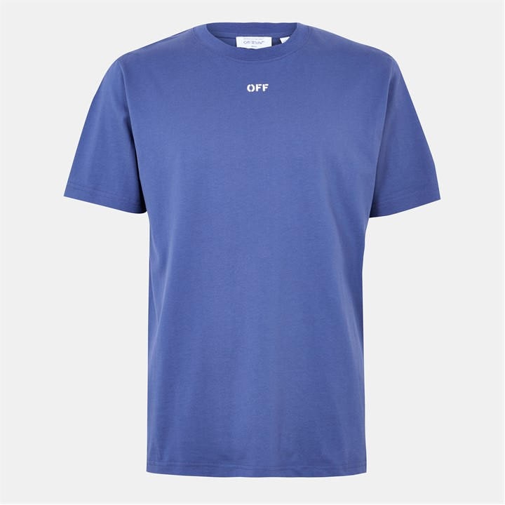 Off White Men's Blue Stamp T-Shirt in Size M, Sports Direct