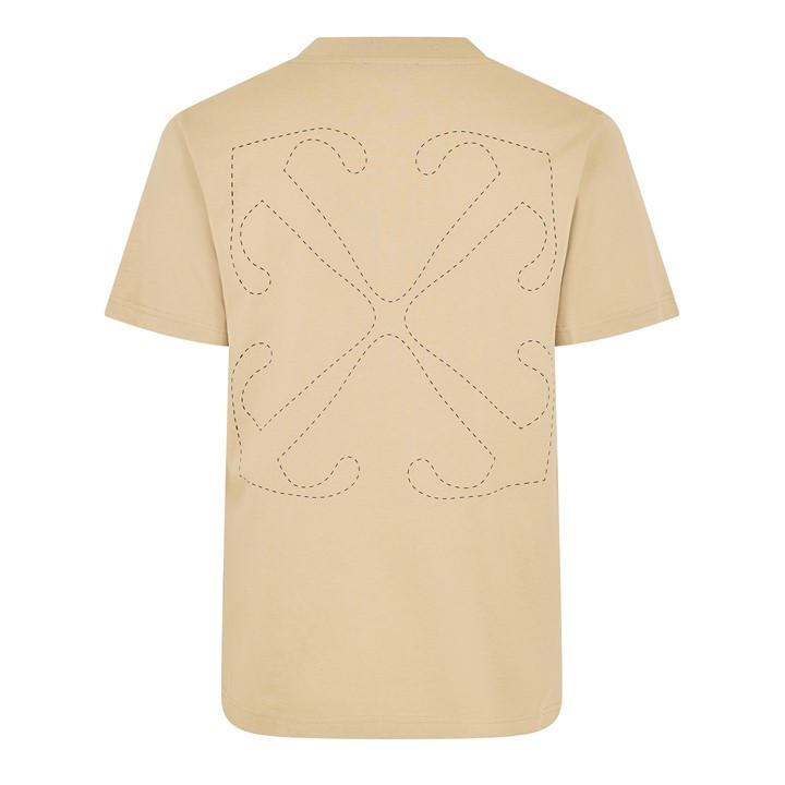 Off White Men's Brown - Technical Tape T-Shirt in Size XL, Sports Direct