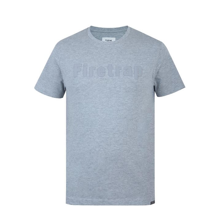 Firetrap Men's Grey Large Logo T-Shirt in Size 2XL, Sports Direct