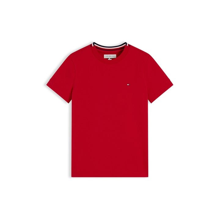 Tommy Hilfiger Boys Red Kids' T-Shirt in Size 3 - 4 Years, Sports Direct