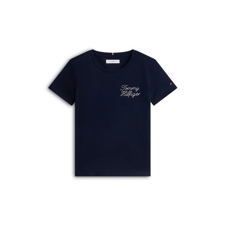 Tommy Hilfiger Girls Blue Kids' T-Shirt in Size 14 - 16 Years, Sports Direct