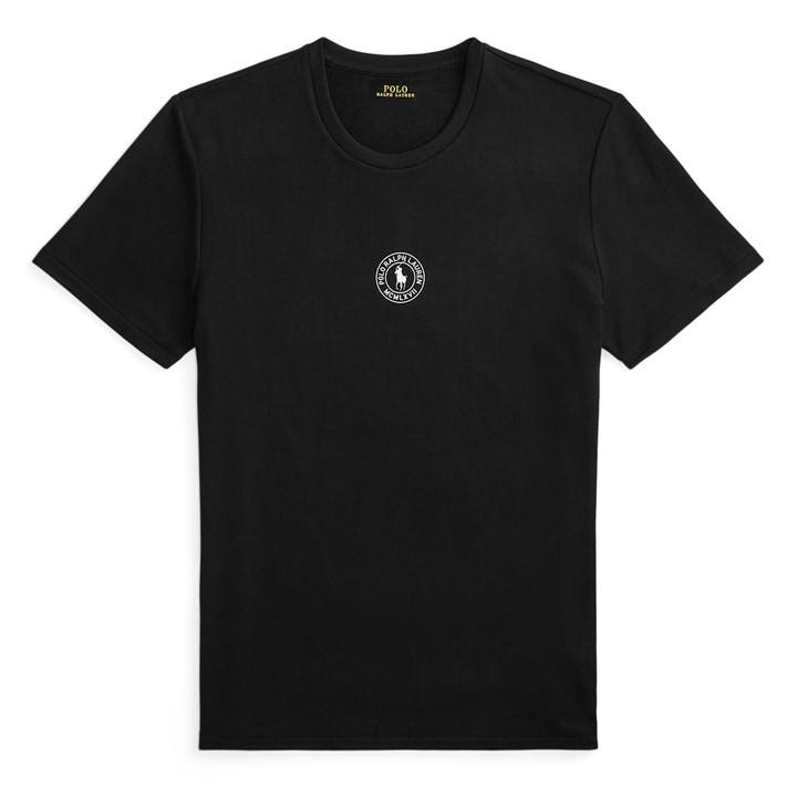 Polo Ralph Lauren Men's Black Puck Logo T-Shirt in Size 2XL, Sports Direct