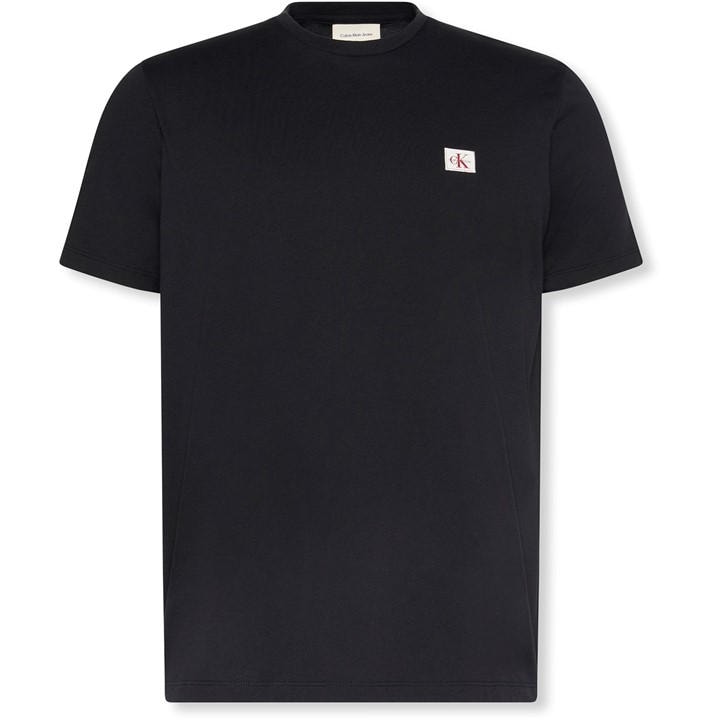 Calvin Klein Jeans Men's Black Ckj Woven Box Regular Fit T-Shirt in Size XL, Sports Direct