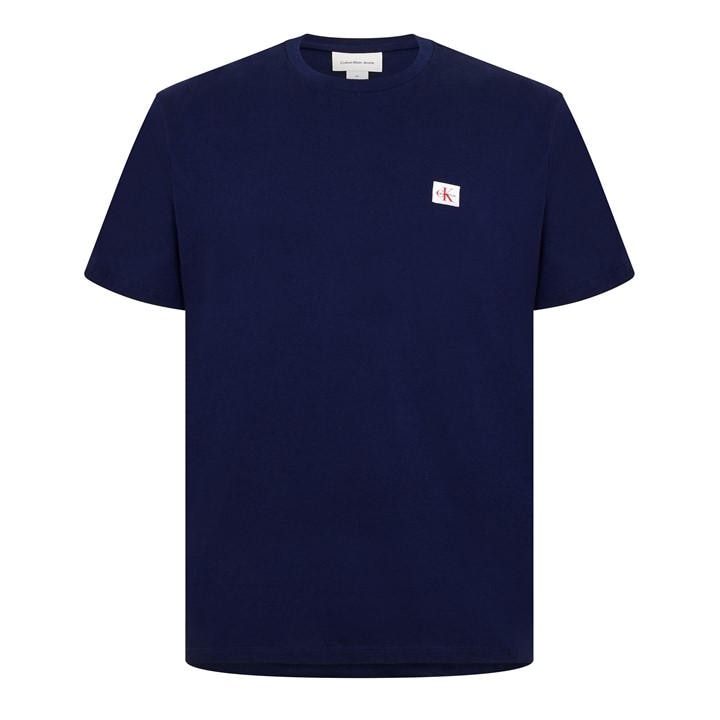 Calvin Klein Jeans Men's Blue Ckj Woven Box Regular Fit T-Shirt in Size XL, Sports Direct