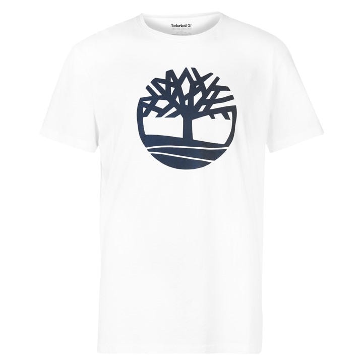 Timberland Men' White Kennebec T-Shirt in Size S, Sports Direct