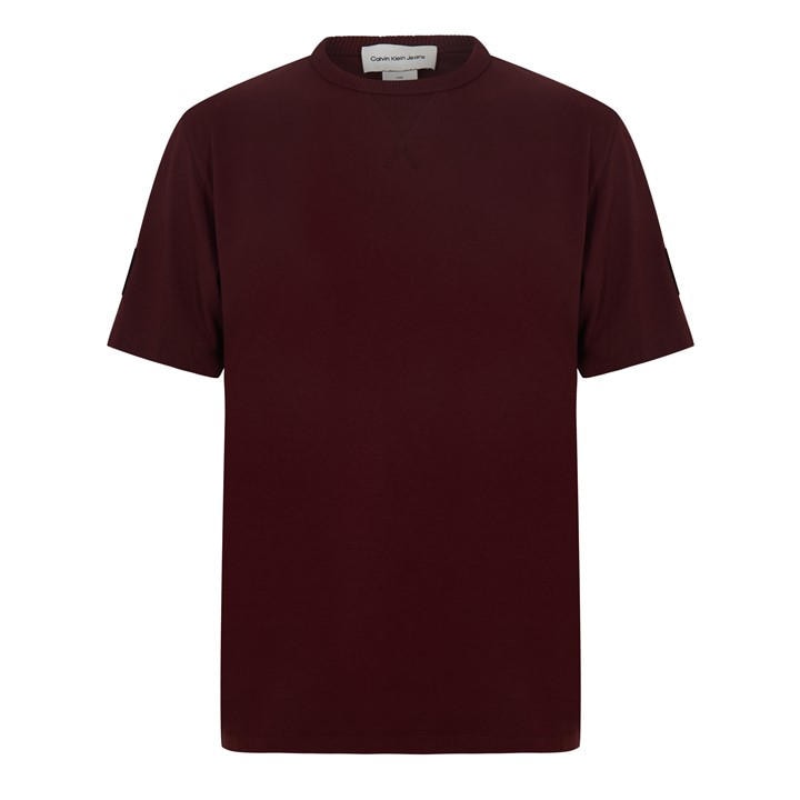 Calvin Klein Jeans Men's Red Monogram Badge T-Shirt in Size XL, Sports Direct
