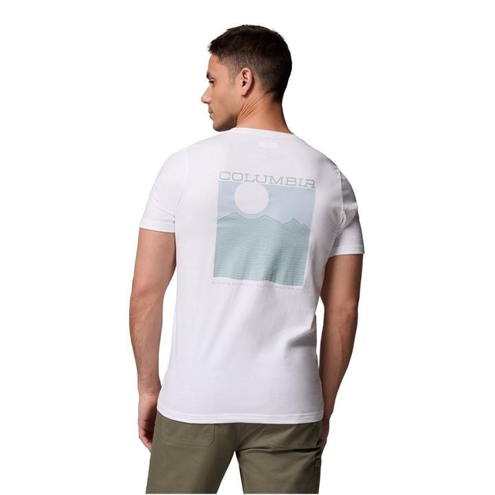 Columbia Men's White Rapid Ridge™ Graphic Tee in Size 2XL, Sports Direct