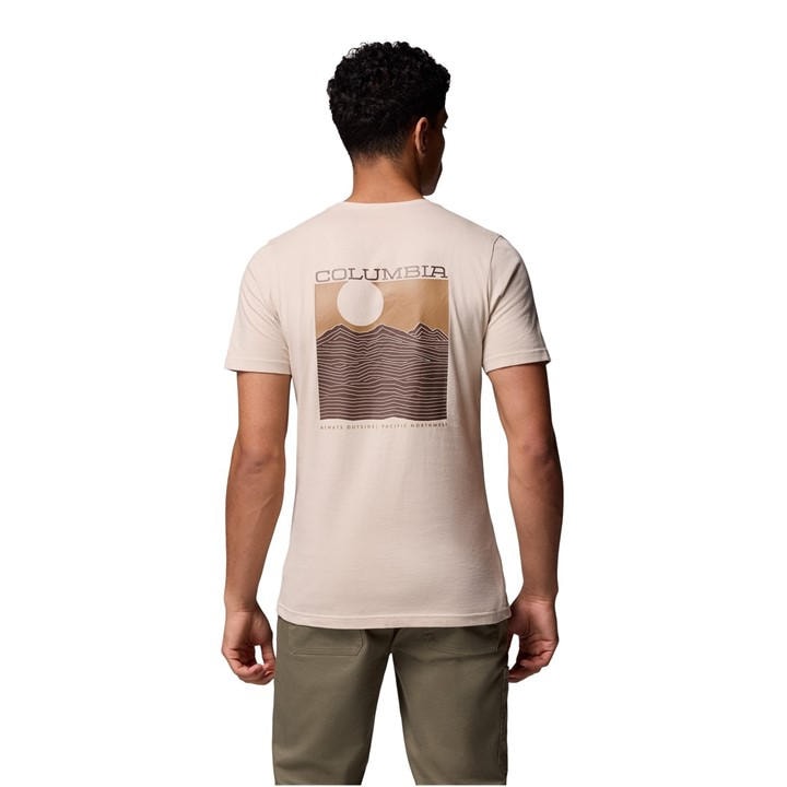 Columbia Men' Grey Rapid Ridge™ Graphic Tee in Size S, Sports Direct