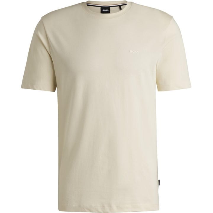 Boss Men's White Thompson Soft Cotton T-Shirt in Size L, Sports Direct