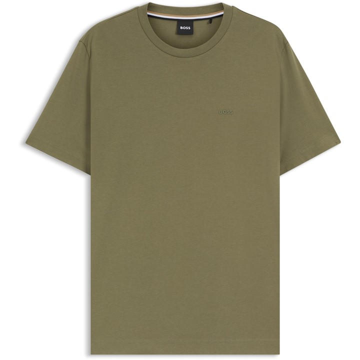 Boss Men's Green Thompson Soft Cotton T-Shirt in Size 2XL, Sports Direct