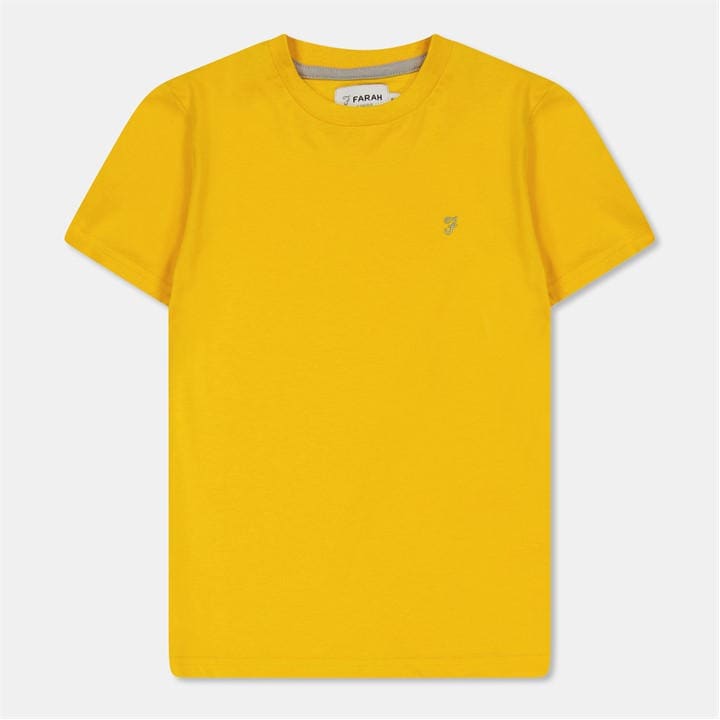 Farah  Kids Yellow ' Dnny T Spectra T-Shirt in Size 13 - 14 Years, Sports Direct