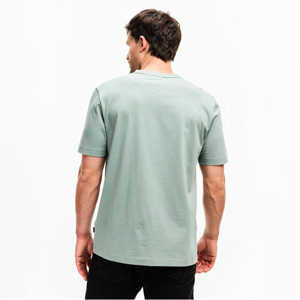 Green 351 - Boss - Mens BOSS ORANGE Short Sleeve T-Shirt with Contemporary Stitched Logo