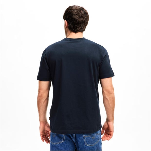 Нави 404 - Boss - Mens BOSS ORANGE Short Sleeve T-Shirt with Contemporary Stitched Logo