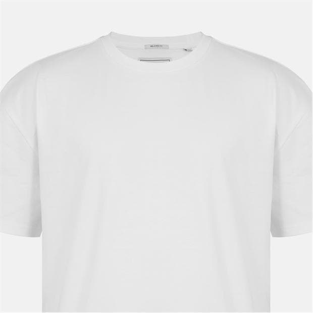 White - Jack Wills - Men's JW Boxy Tee Cotton Short Sleeve Fit T-Shirt