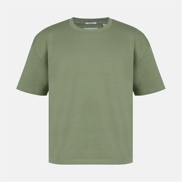 Khaki - Jack Wills - Men's JW Boxy Tee Cotton Short Sleeve Fit T-Shirt
