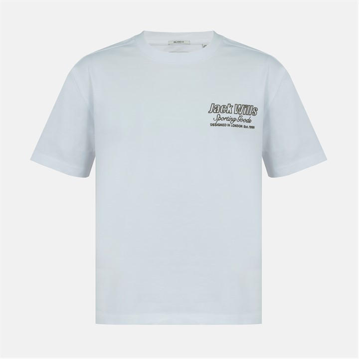 Jack Wills Men's Jw Graphic Cotton Short Sleeve Crew Neck T-Shirt - Outline Grey - M - Image 3