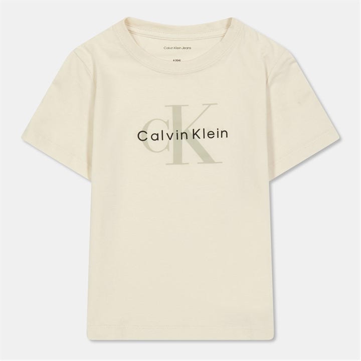 Calvin Klein Jeans Boys White Kids' Monogram T-Shirt in Size 9 - 10 Years, Sports Direct