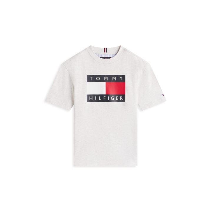 Tommy Hilfiger Boys Grey Kids' Heritage T-Shirt in Size 9 - 10 Years, Sports Direct