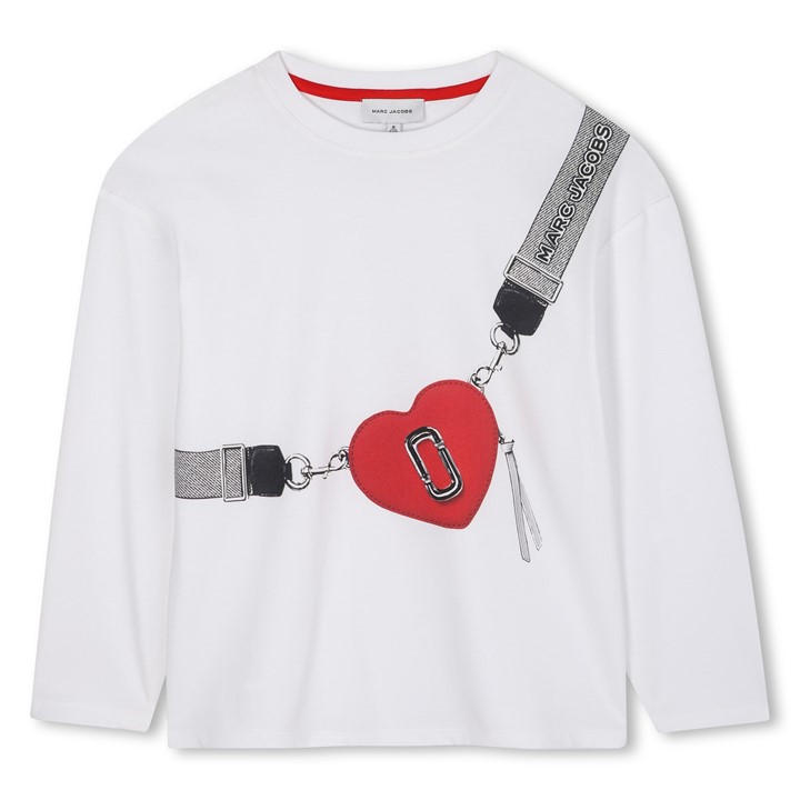 Marc Jacobs Girls White Kids' Snapshot T-Shirt in Size 9 - 10 Years, Sports Direct