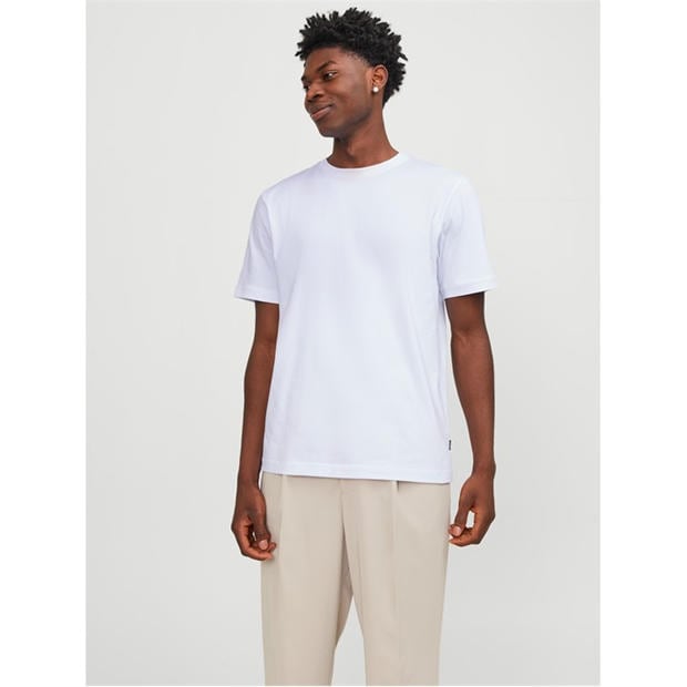 White - Jack and Jones - Urban Edge 220 GSM T-Shirt Mens
