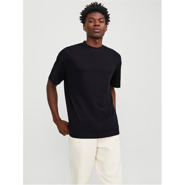 Black - Jack and Jones - Urban Edge 220 GSM T-Shirt Mens