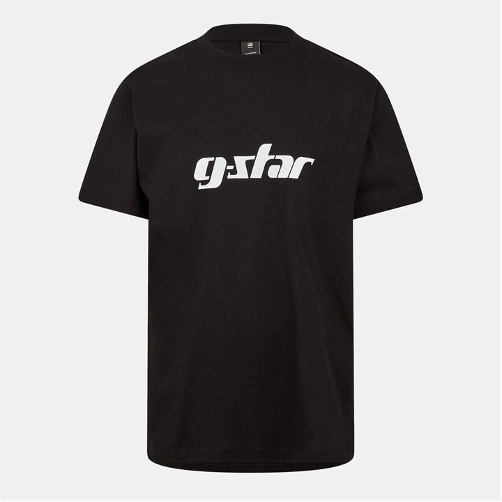 G Star Cursive T-Shirt - Black