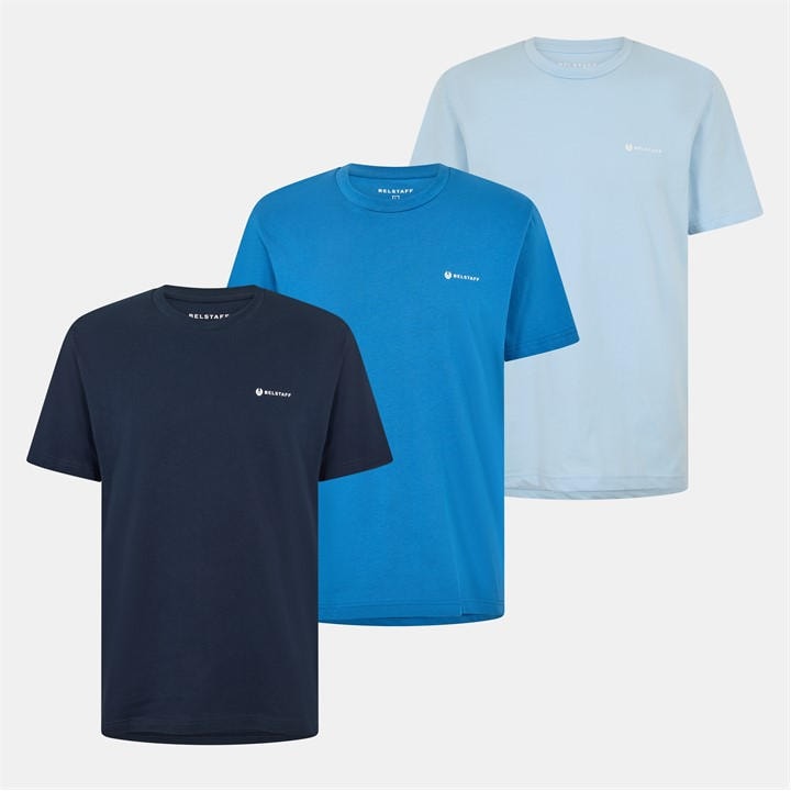 Belstaff Men's  3 Pack T-Shirt in Size 2XL, Sports Direct