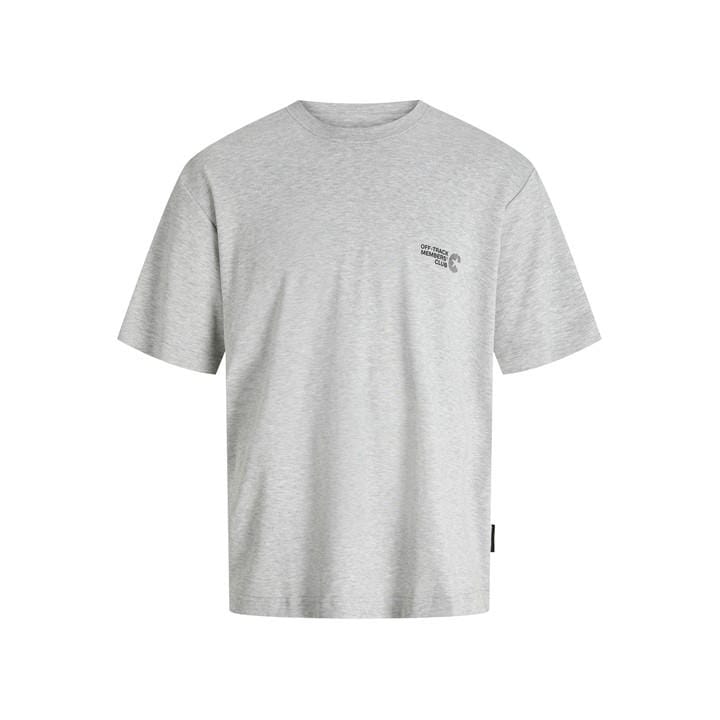 Jack And Jones Men' Grey Regular Fit Crew Neck T-Shirt in Size S, Sports Direct