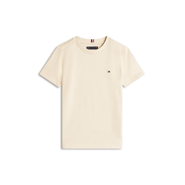 Tommy Hilfiger Boys Beige Tommy Ess Reg Ft Tee Jn62