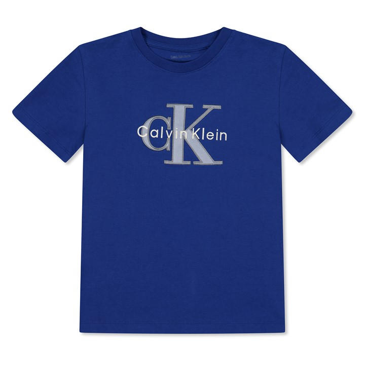 Calvin Klein Jeans Boys Blue Kids' Mlogo T-Shirt in Size 9 - 10 Years, Sports Direct