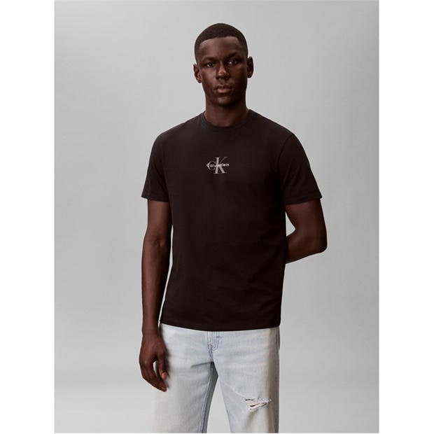 Black - Calvin Klein Jeans - Men's Mlogo Graphic T-Shirt