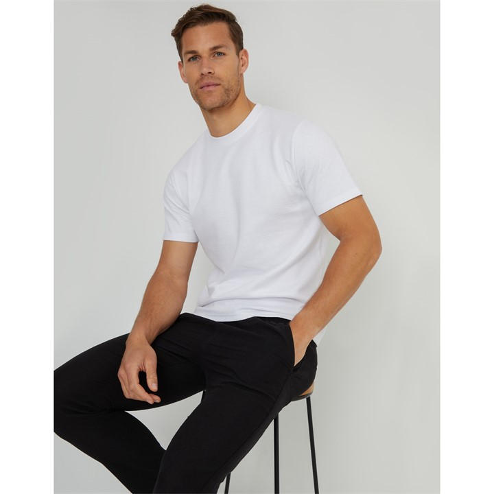 Threadbare Men's White Tee Lynton Small